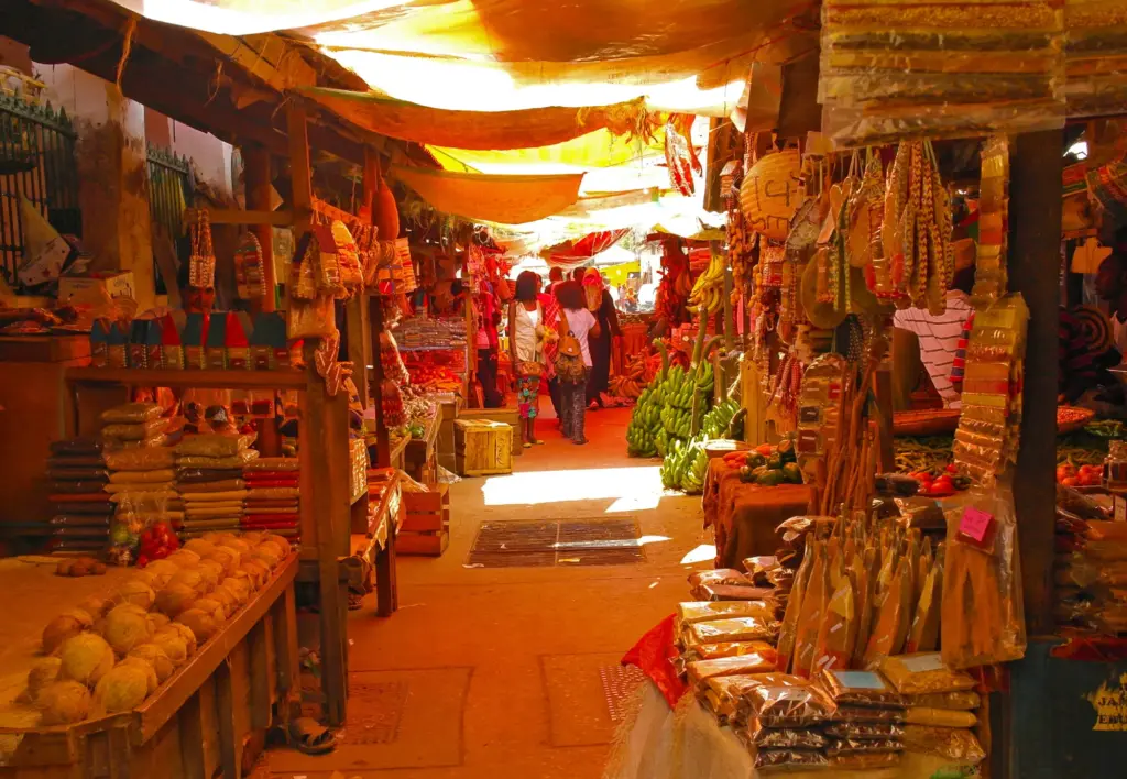 Zanzibar Stone Town Darajani Market Fruits Food