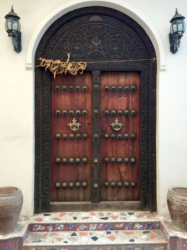 Zanzibar Stone Town Wooden Door Cultural Heritage